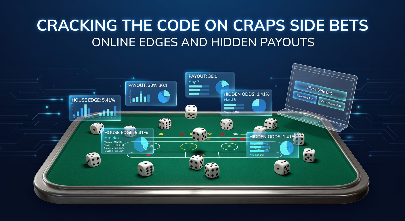 Infographic chart comparing house edges for popular craps side bets across online and land-based casinos