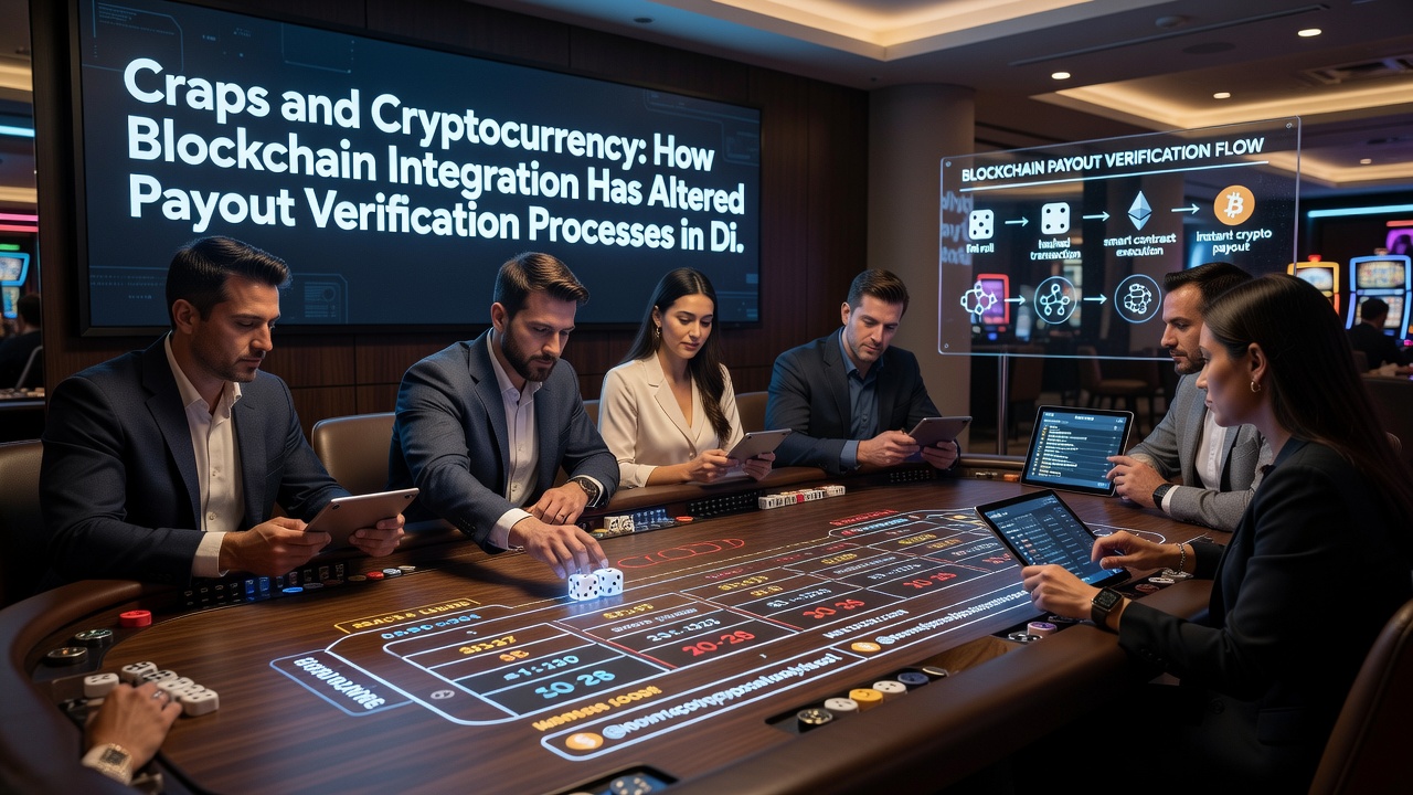 Digital interface displaying real-time blockchain verified craps payout confirmation and wallet transaction details