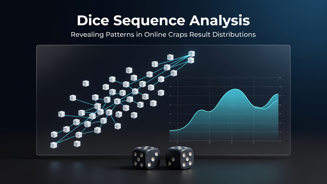 Dice sequence analysis chart showing distribution patterns in online craps results